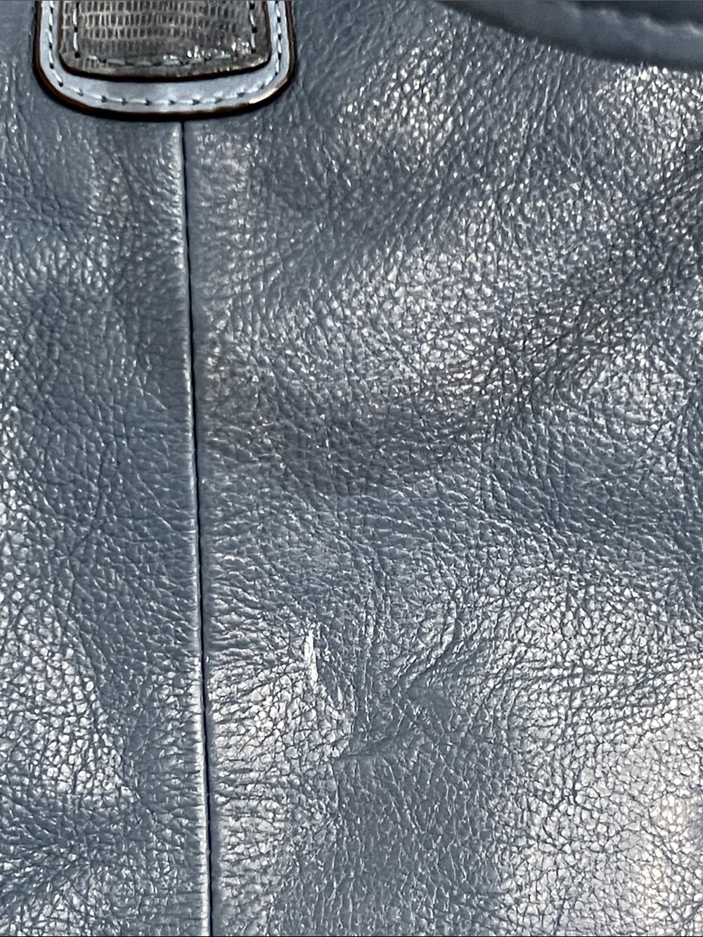 Coach 19296 Kristin Blue Leather Crossbody Satchel - Picture 5 of 16